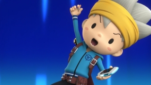Chup from The Snack World uses sword Jara on his Fairypon